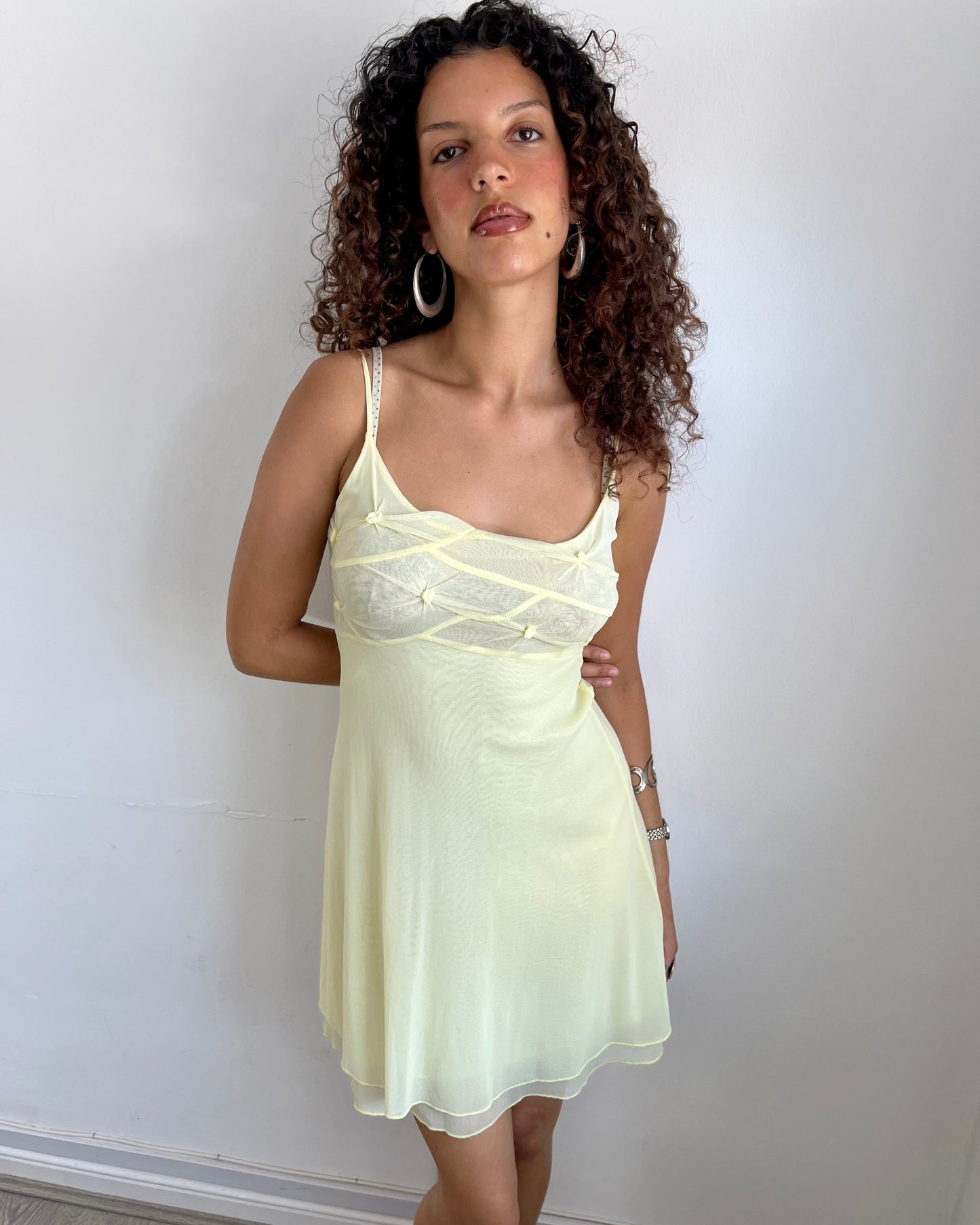 mesh dress, S
