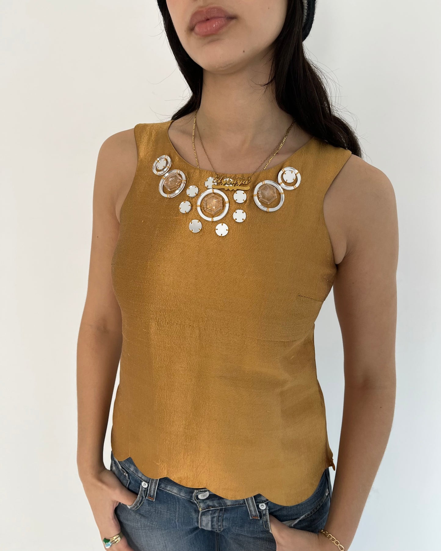 Miu Miu silk top, S
