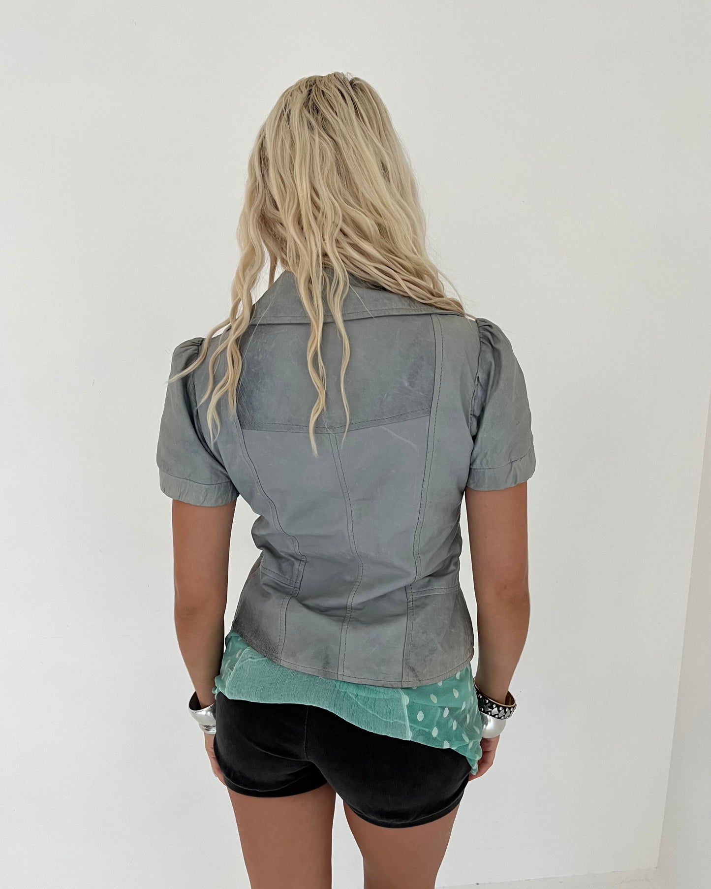 leather jacket, S