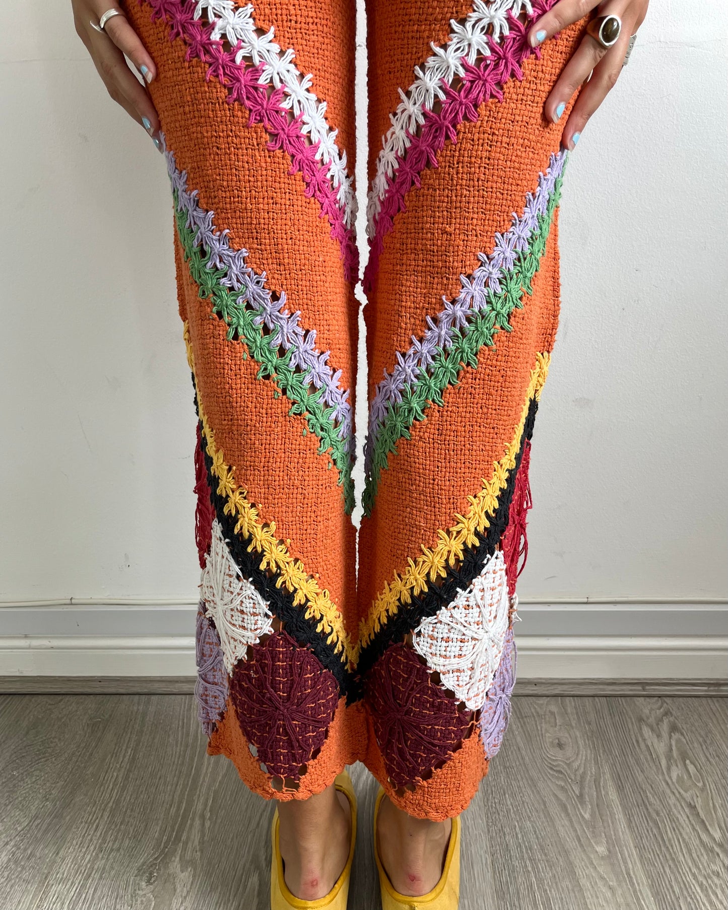 crochet trousers, M