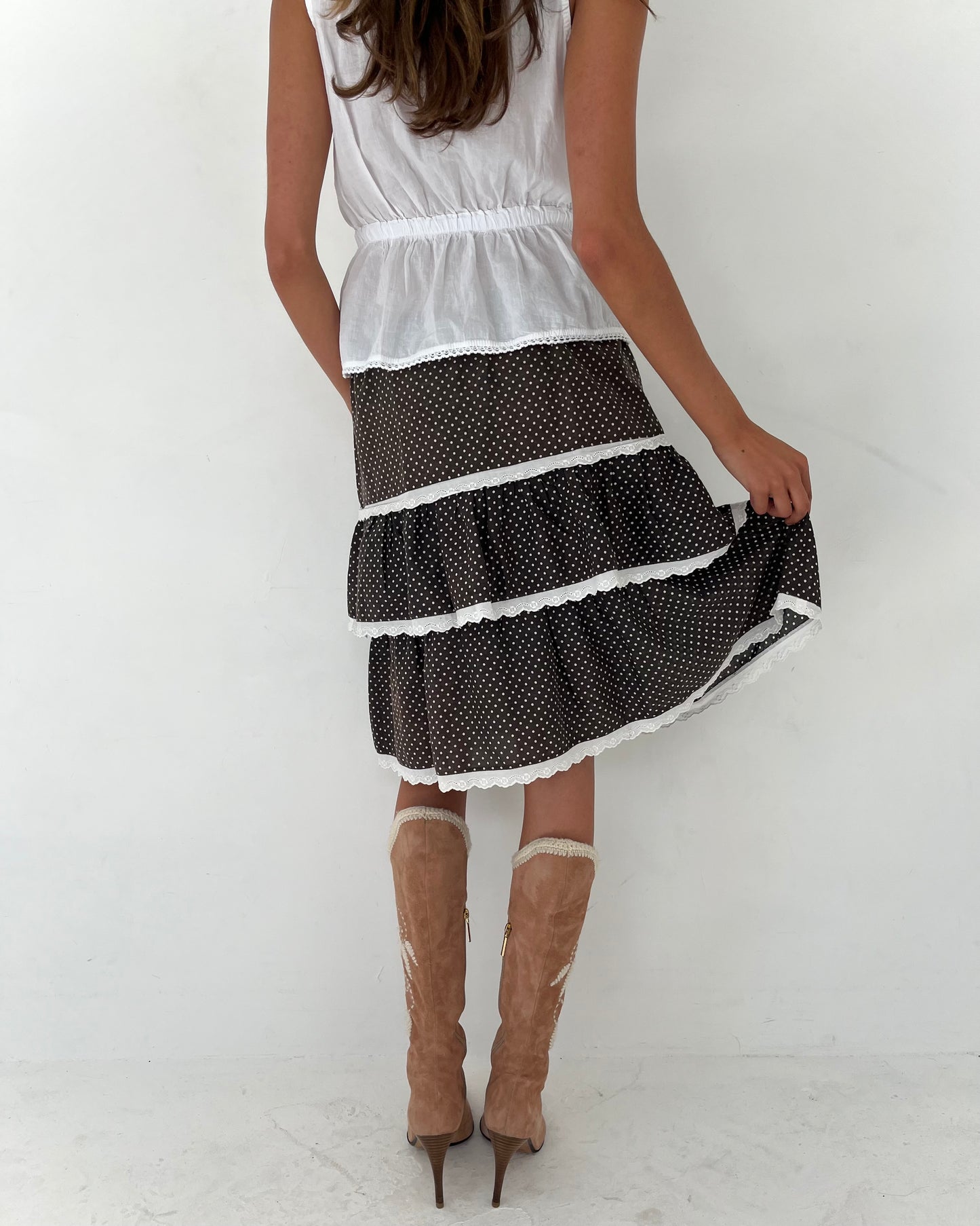 polka dot skirt, S-L