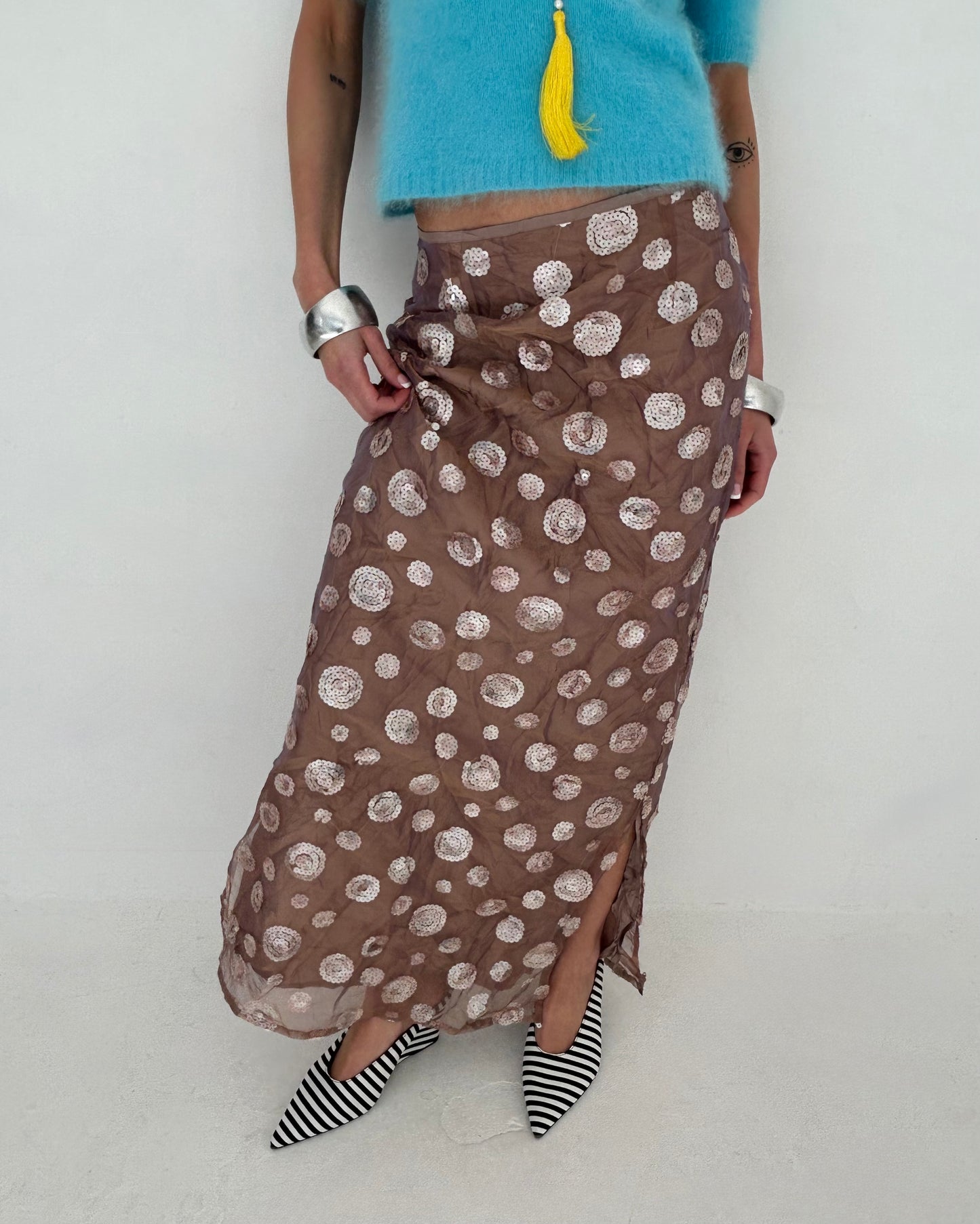 silk skirt
