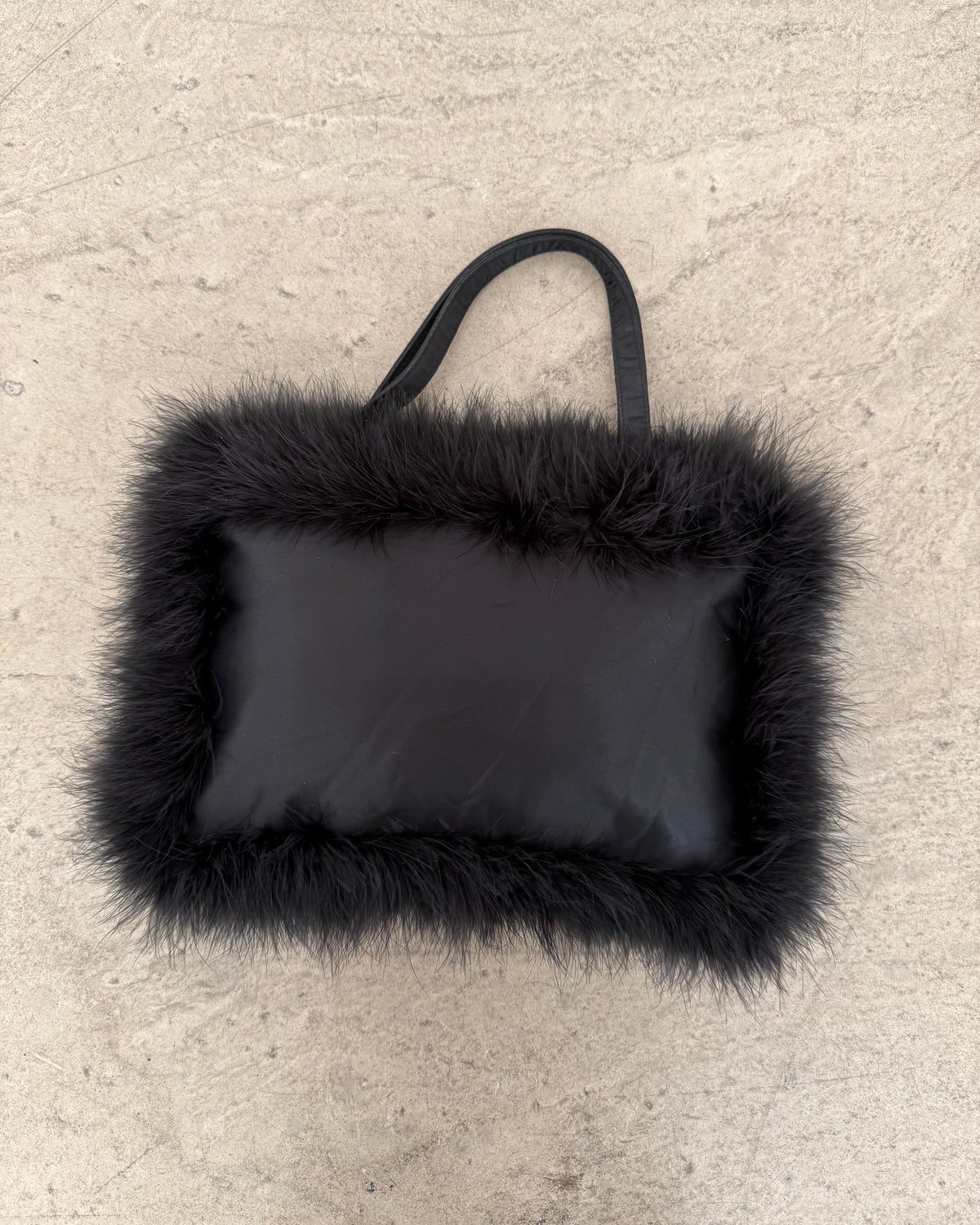 ostrich feather bag