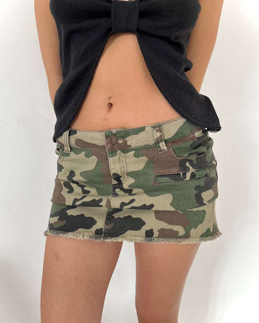 camo skirt, S