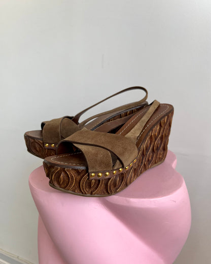 Miu Miu wedges, UK 6.5