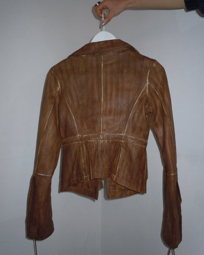 leather jacket, S