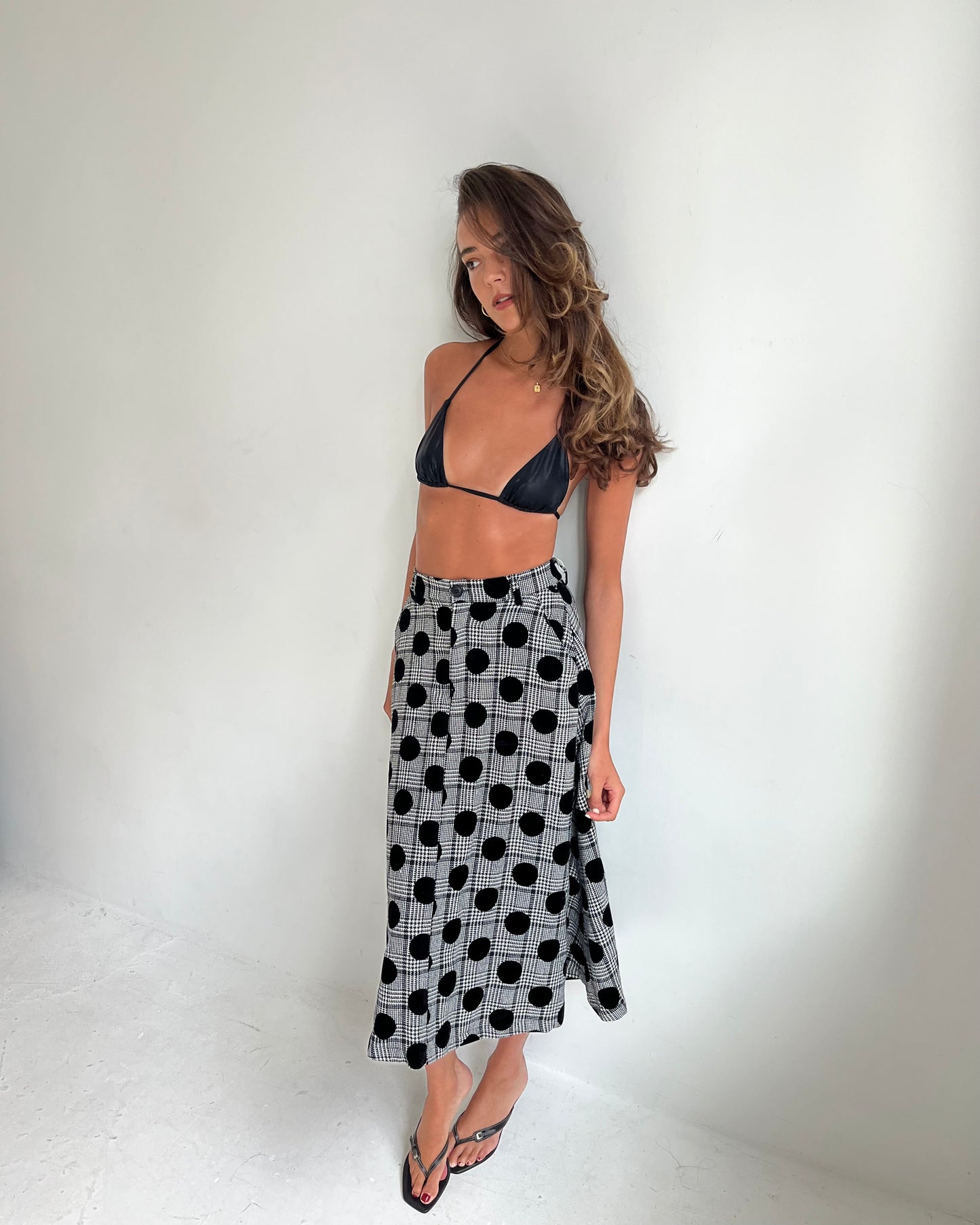 polka dot skirt, S