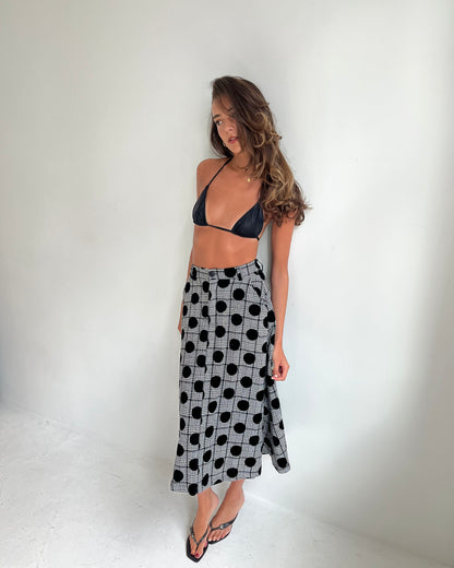 polka dot skirt, S