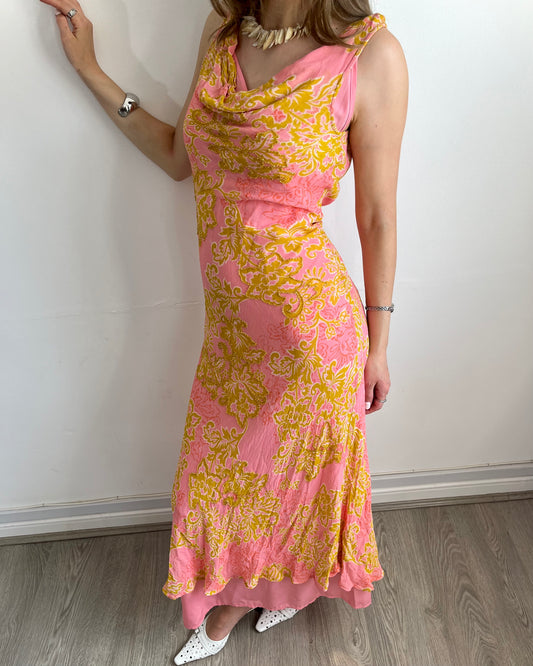 cowl neck dress, S