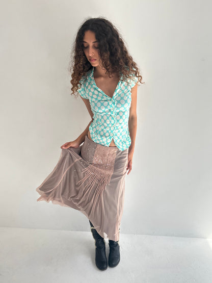 sequin skirt