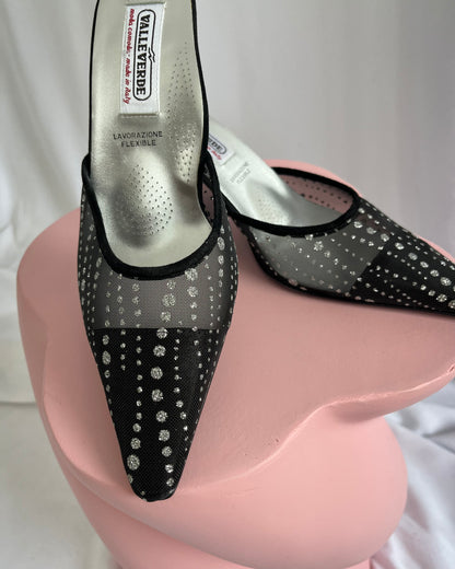 mesh kitten heels, UK 3.5