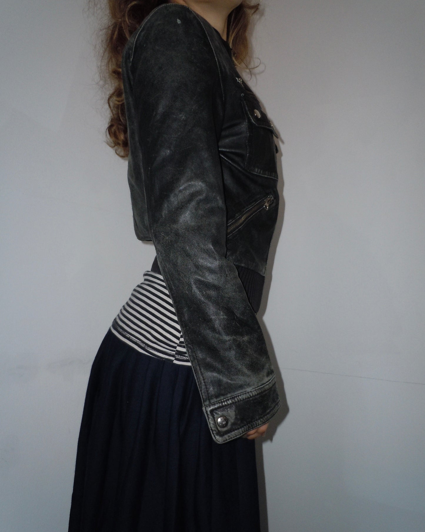 leather jacket, S