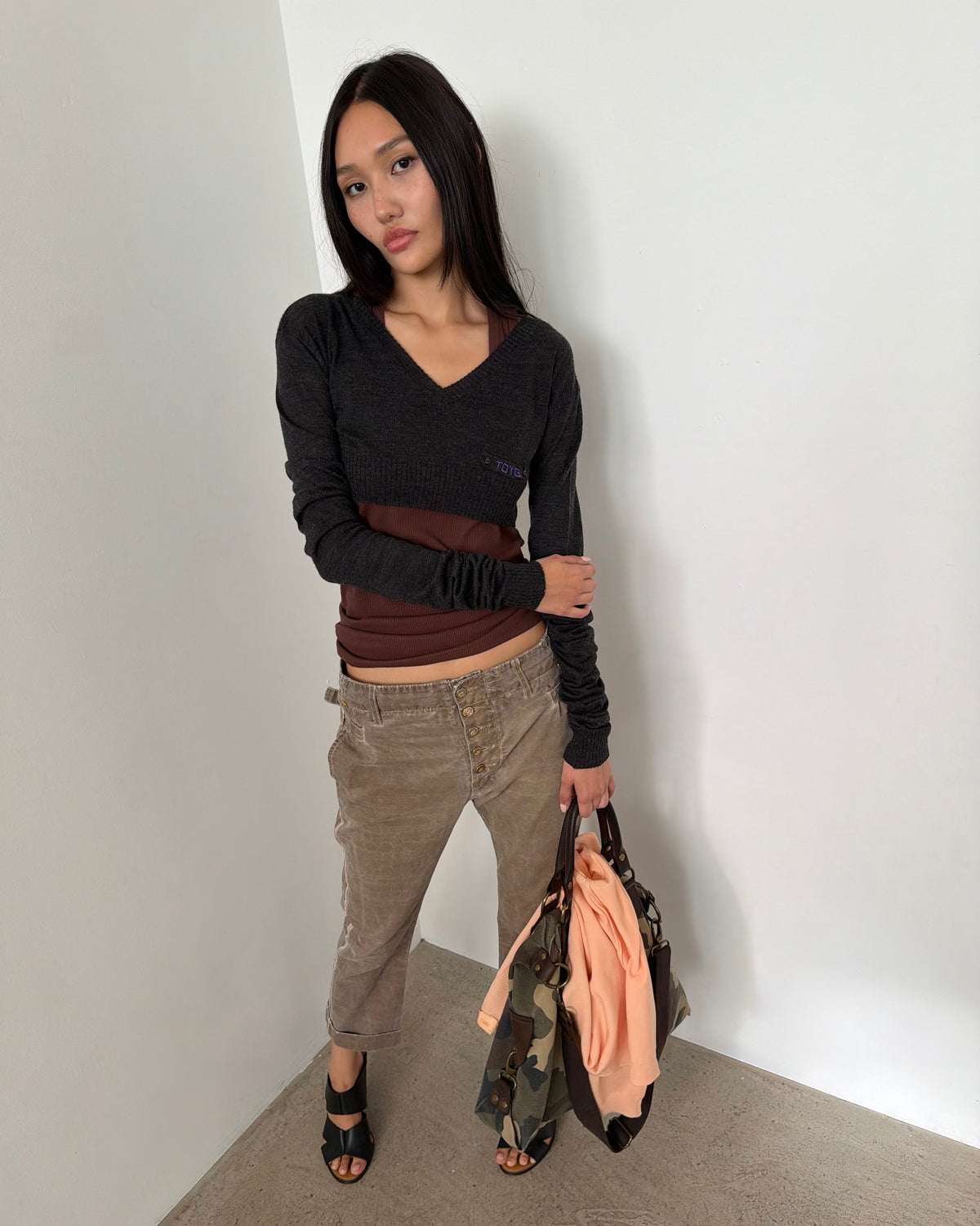 buckle-back trousers