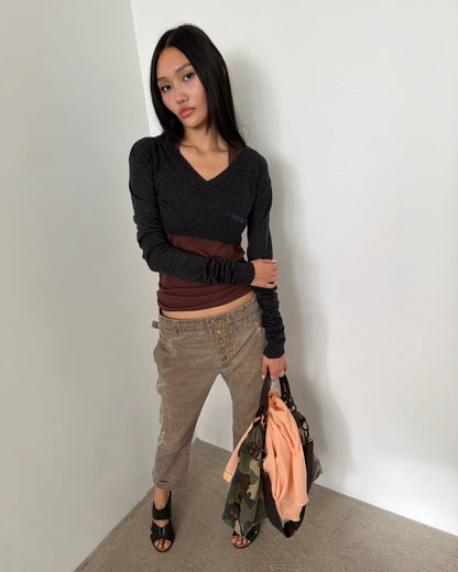 buckle-back trousers