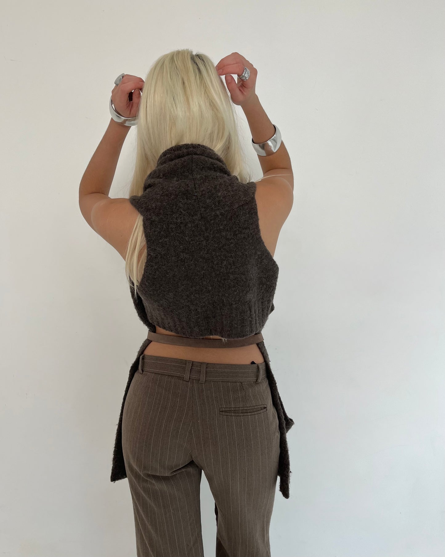 knit gilet, S