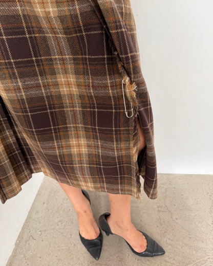 80s tartan skirt