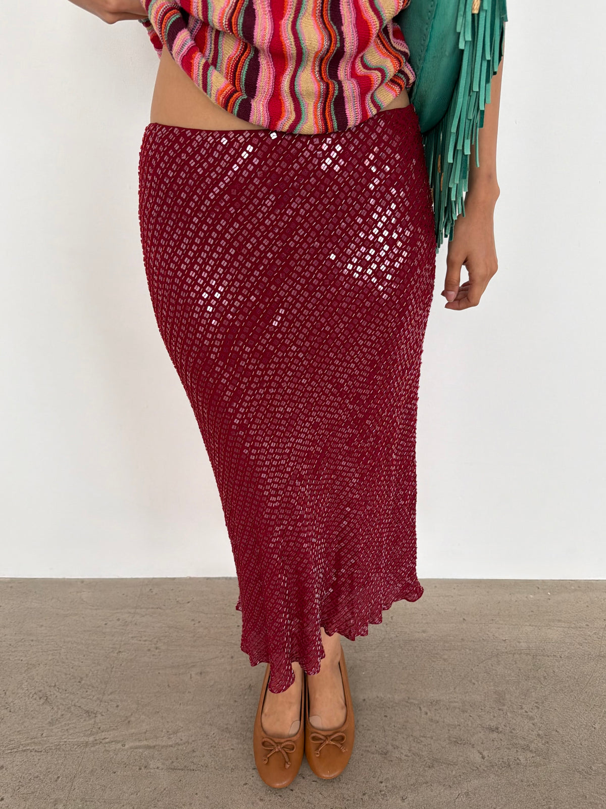 sequin skirt