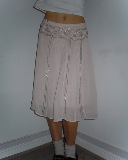 beaded skirt, XS