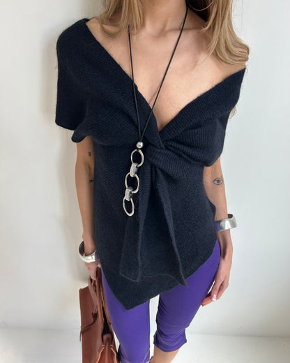 asymmetrical knit