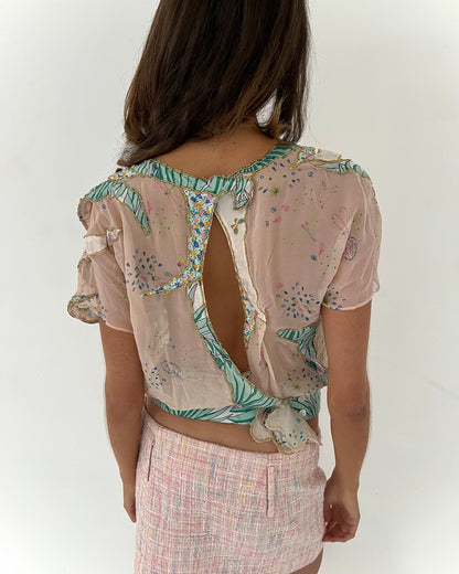 Tsumori Chisato silk top, S/M