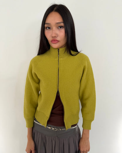 wool zip up