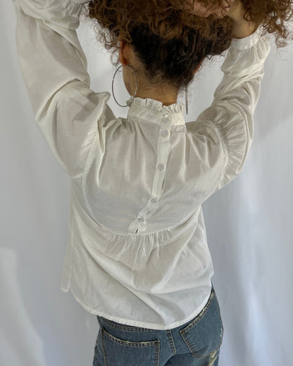 high neck shirt, M