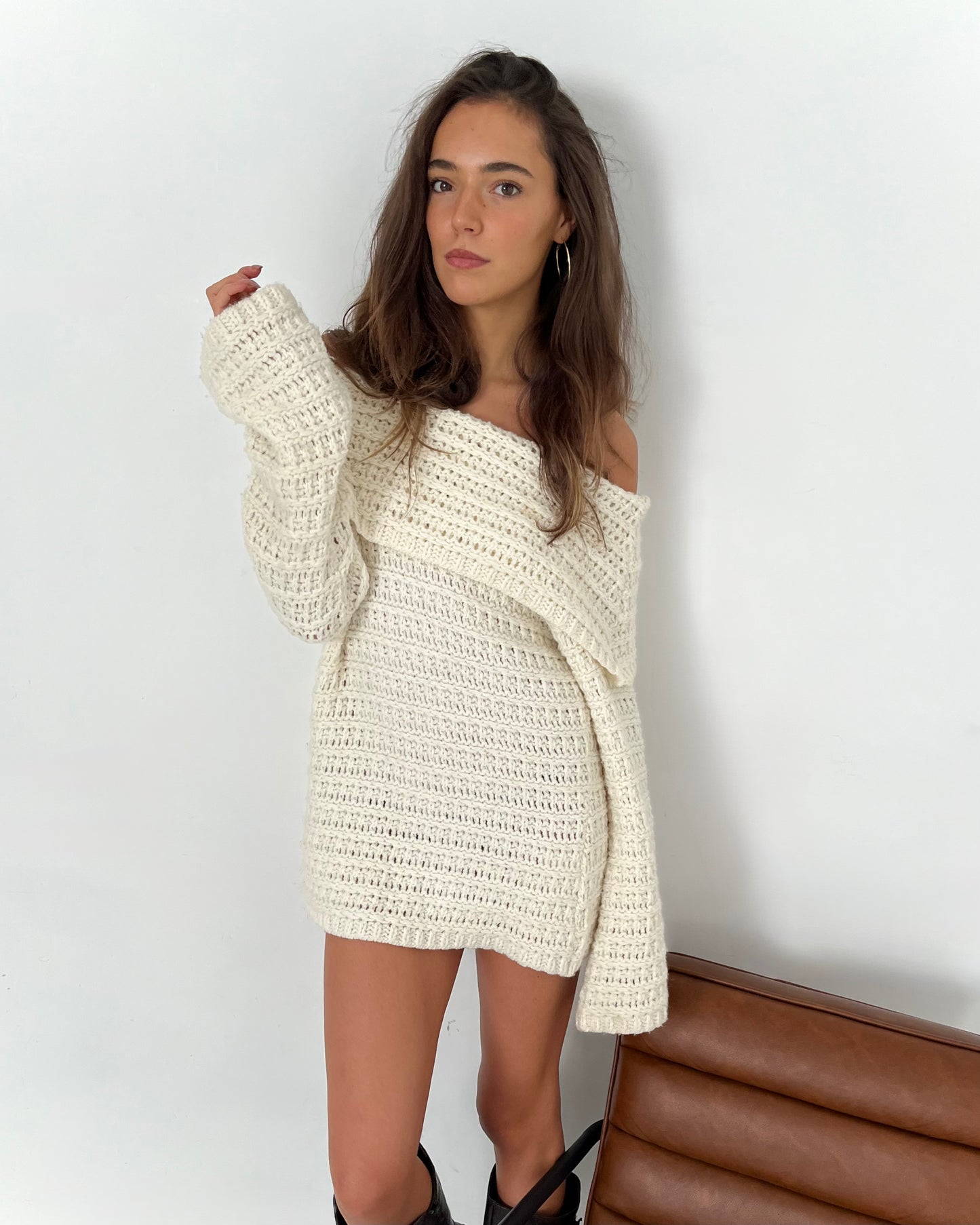 knit dress, M