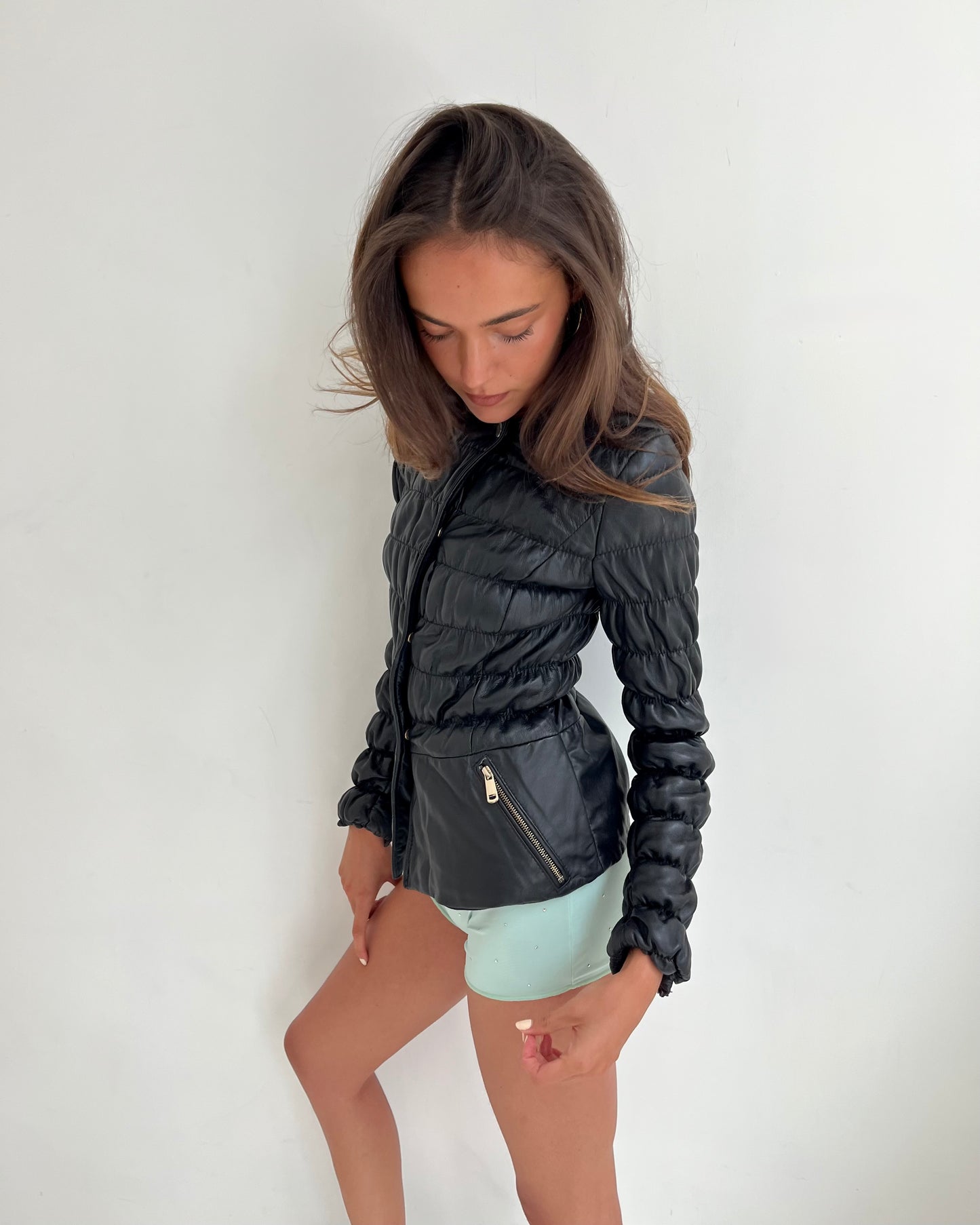 leather jacket, S