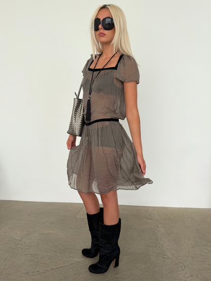 silk dress