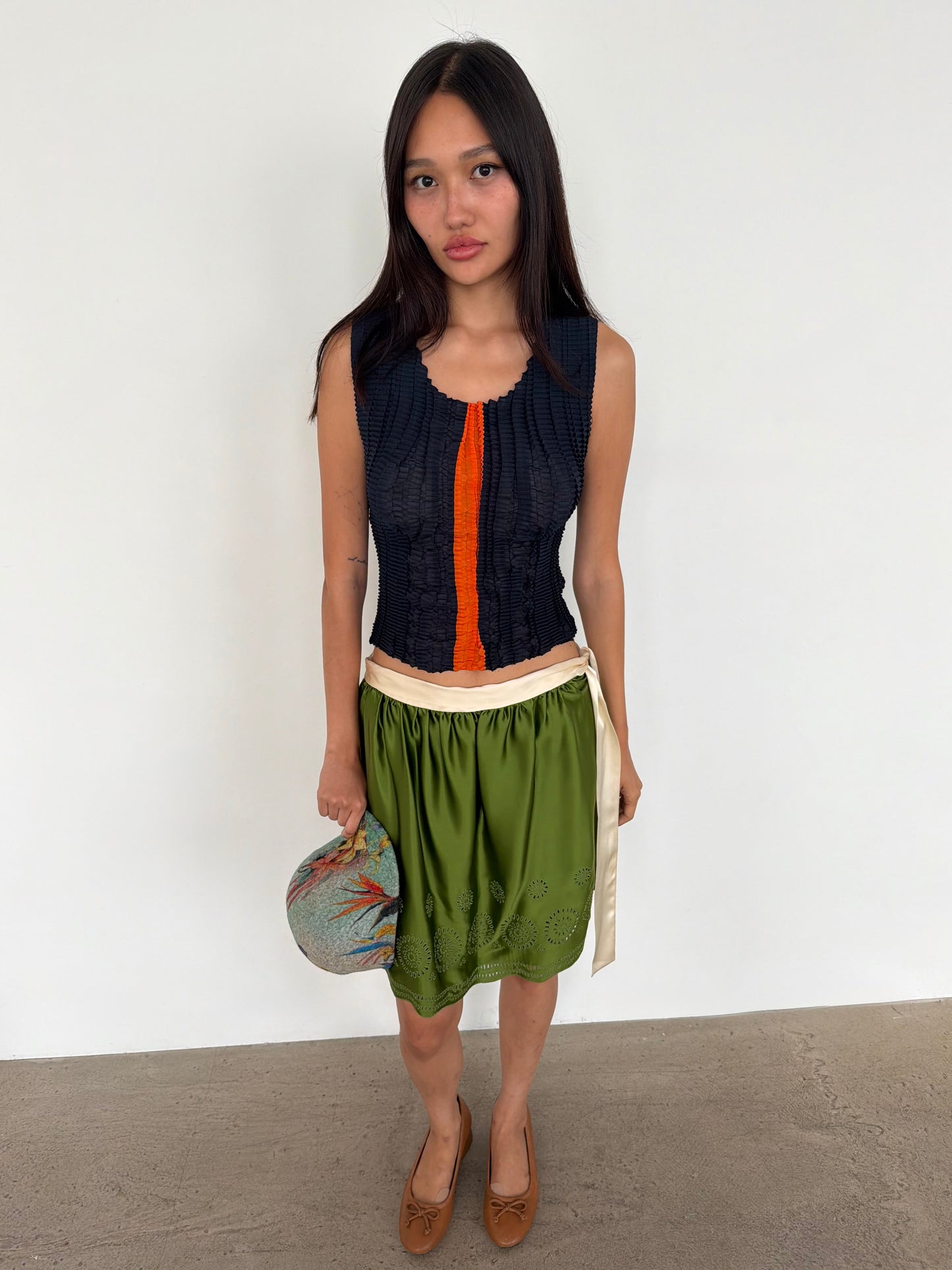 silk skirt