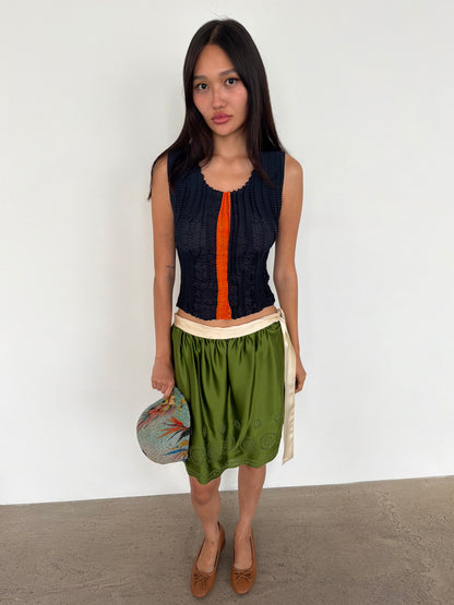 silk skirt
