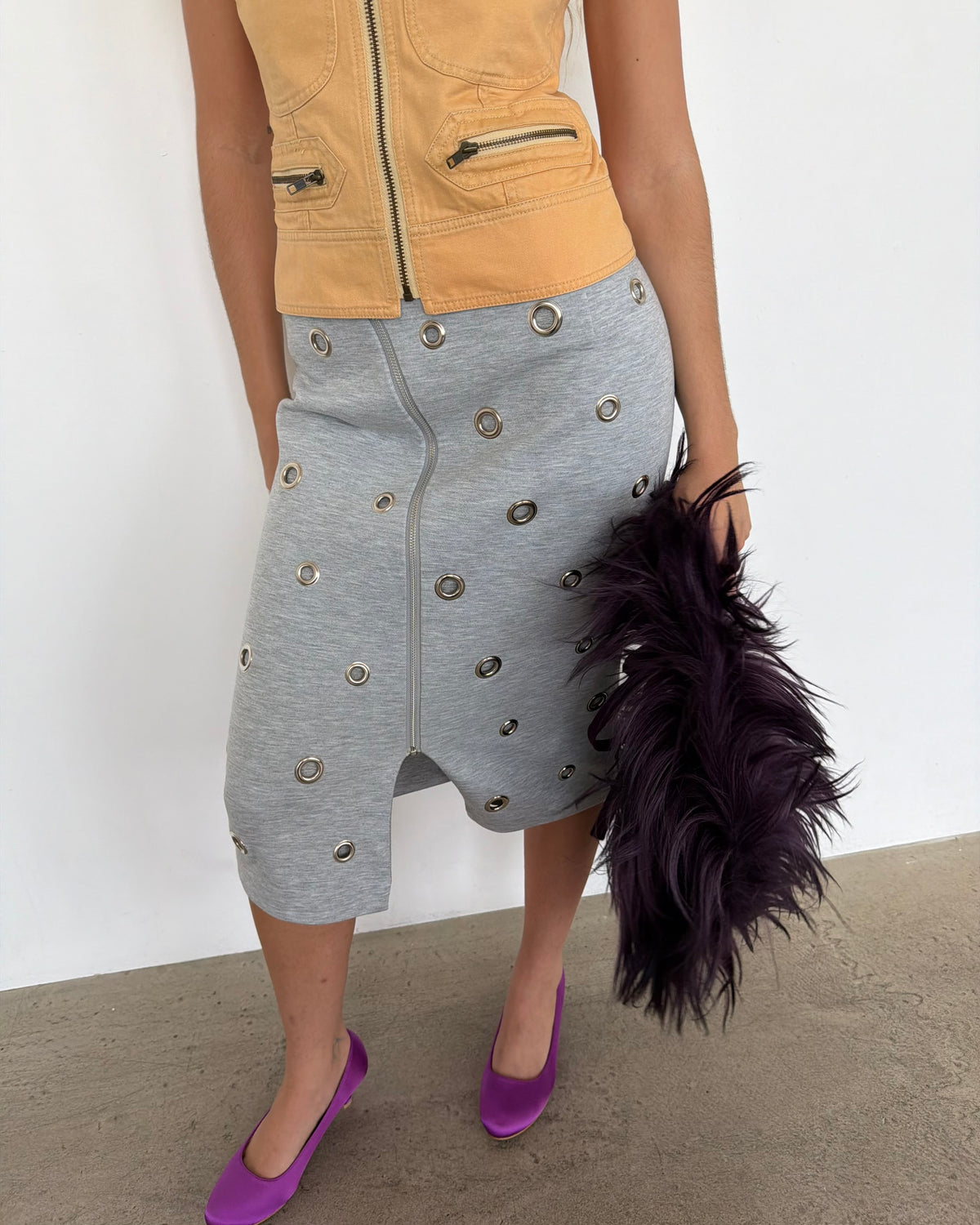 eyelet skirt