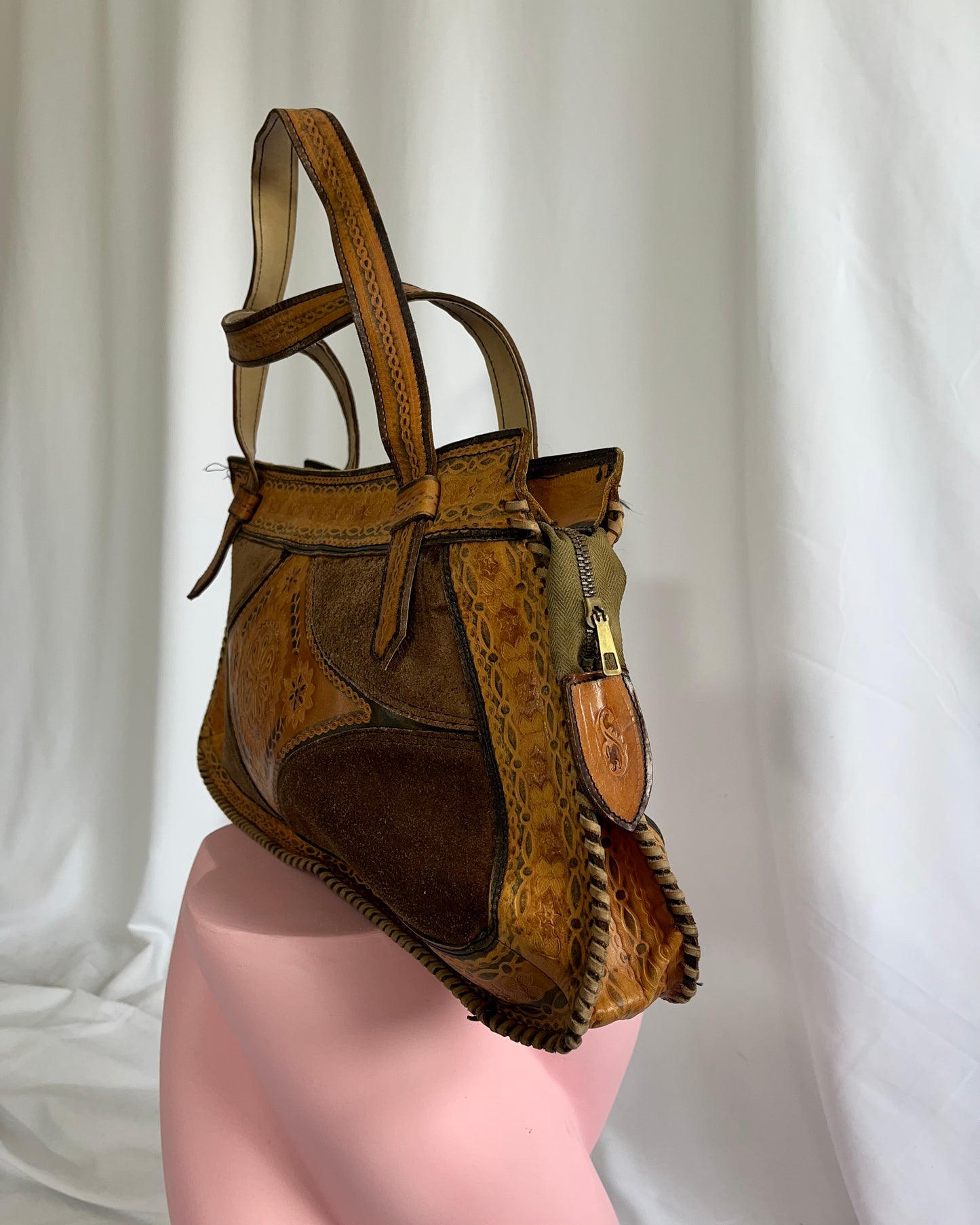 70s leather bag