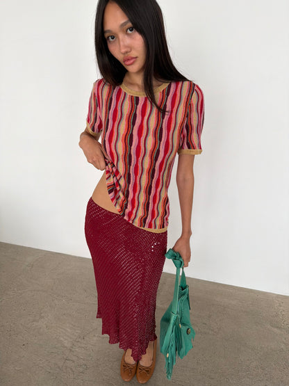 sequin skirt