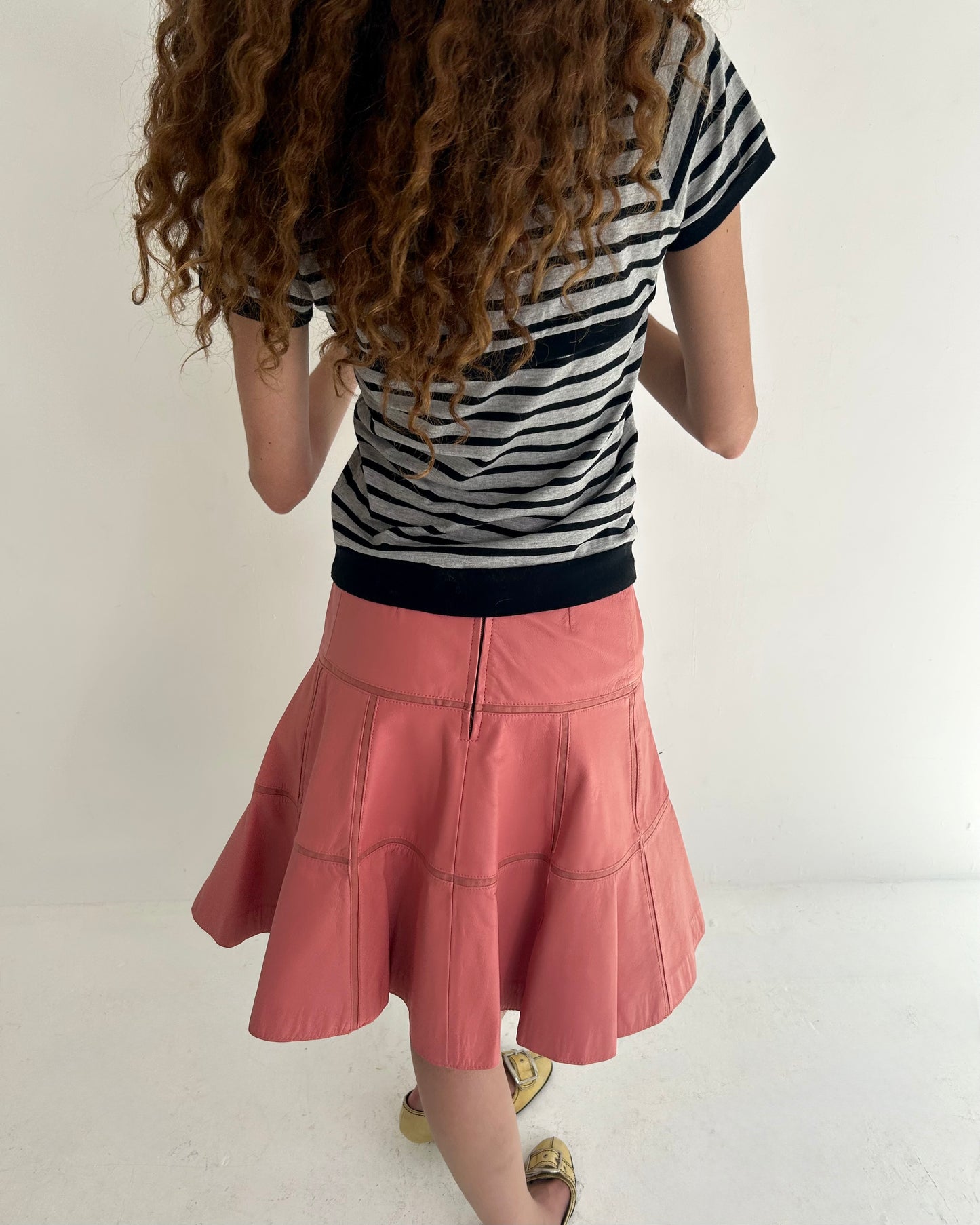 leather skirt