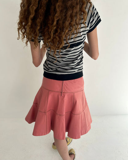 leather skirt