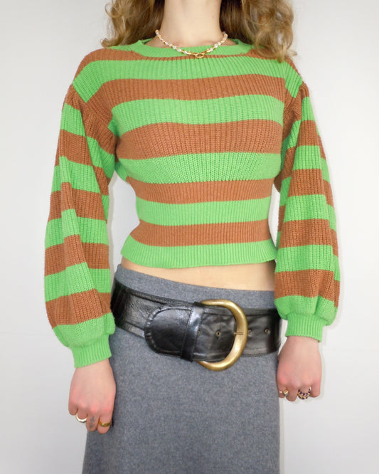 striped jumper, S