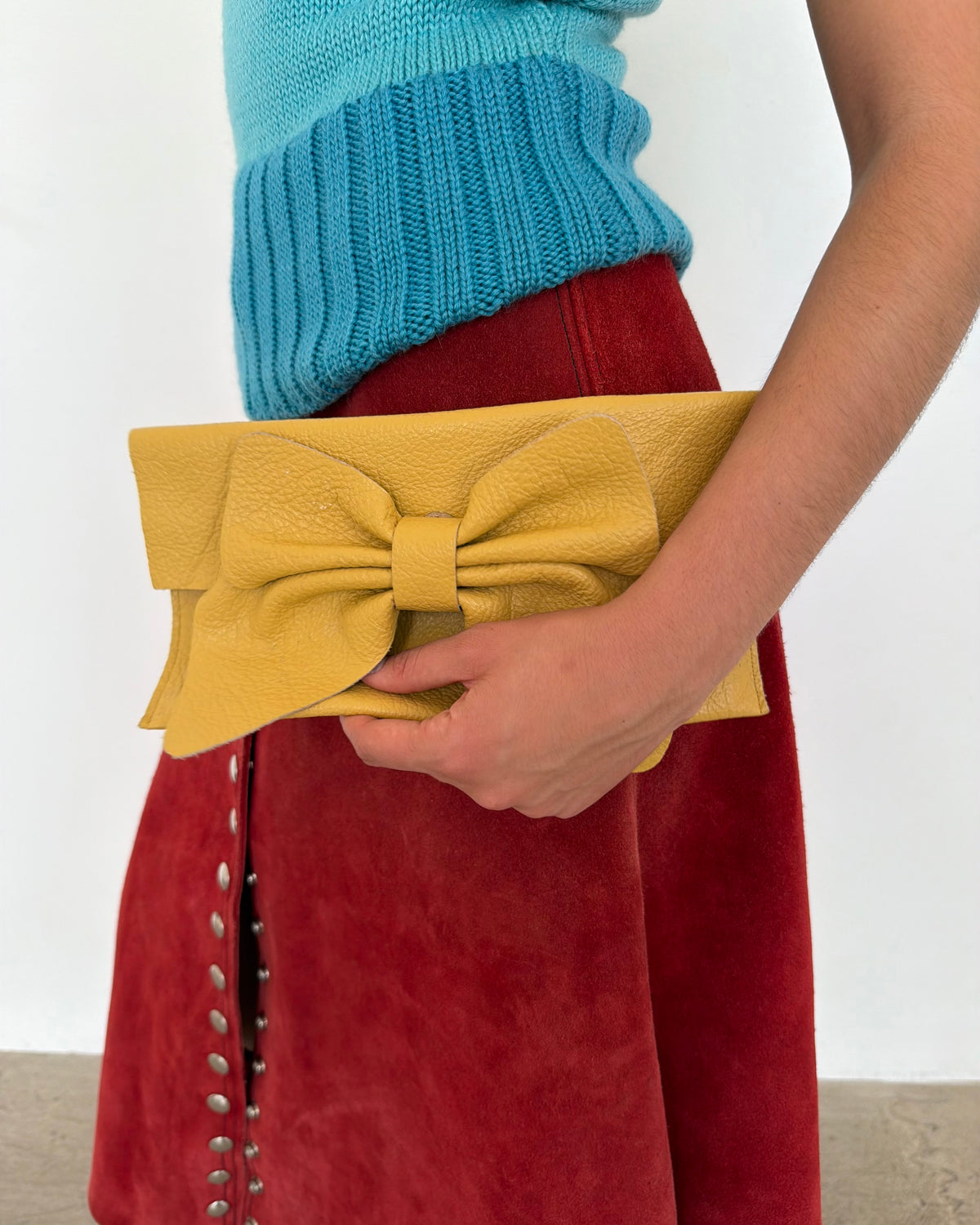 leather clutch
