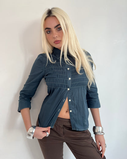 ruched shirt, S