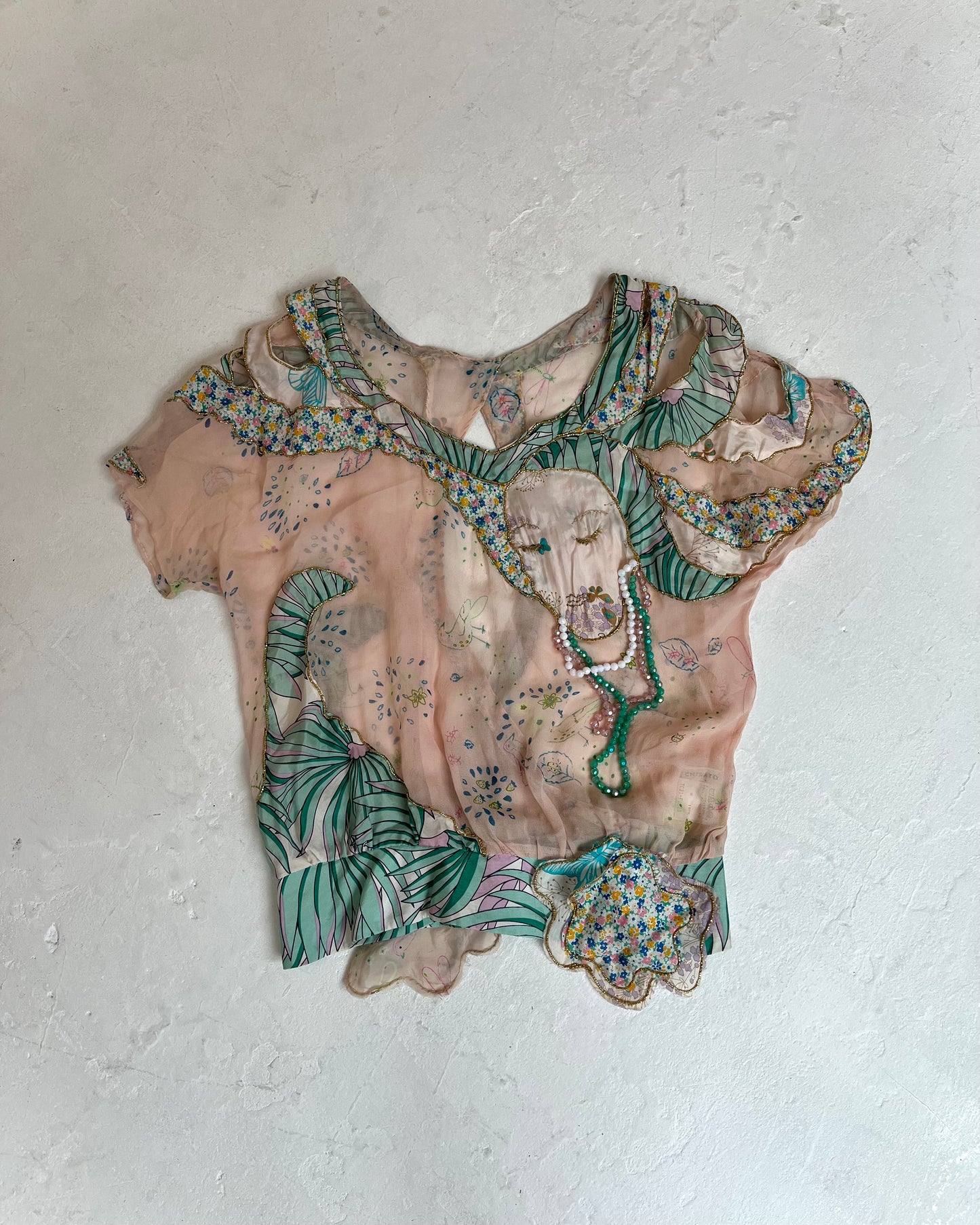 Tsumori Chisato silk top, S/M
