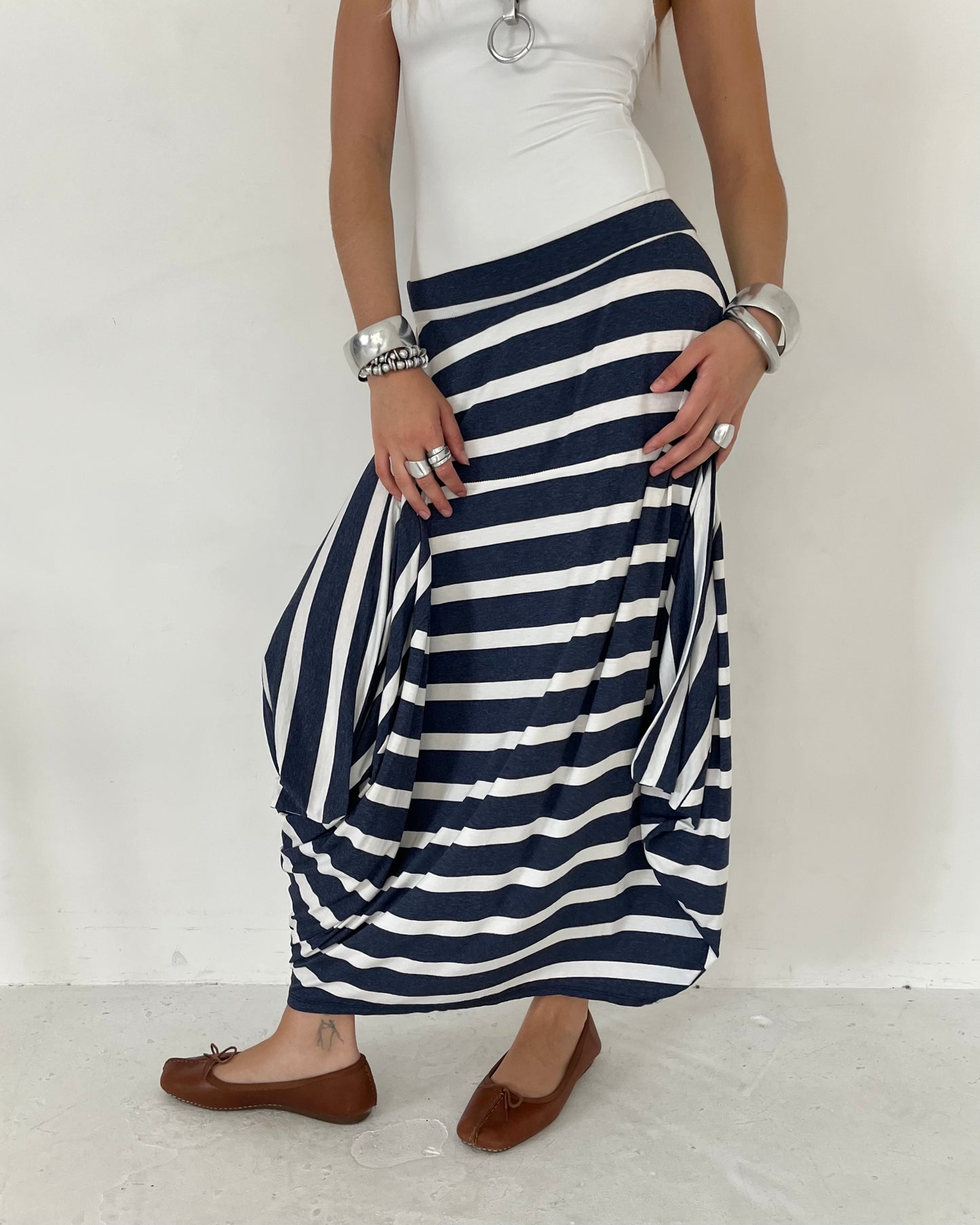 striped skirt, S-M