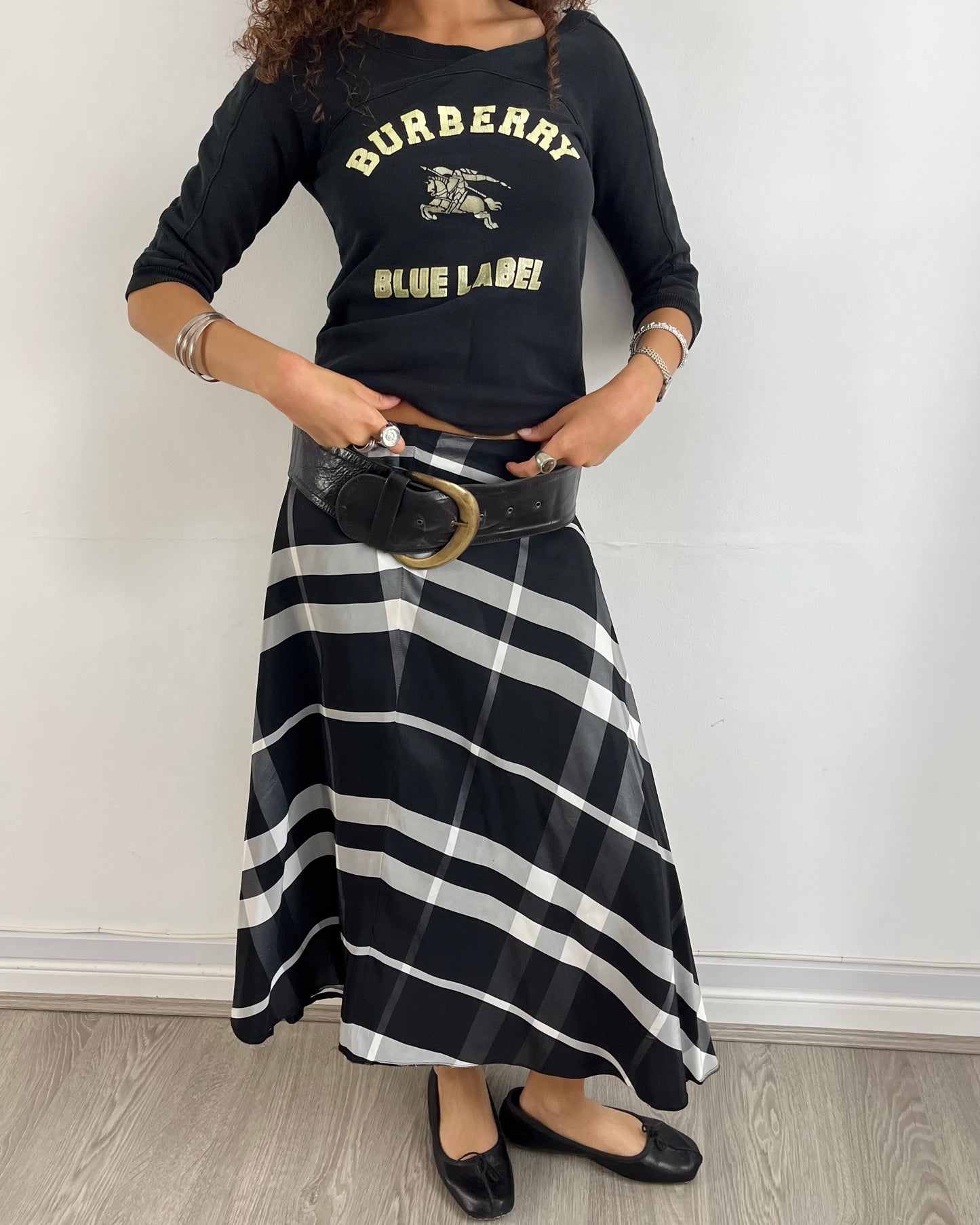 tartan skirt, M