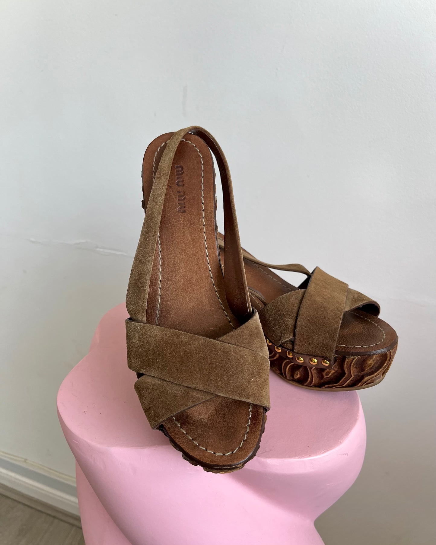 Miu Miu wedges, UK 6.5