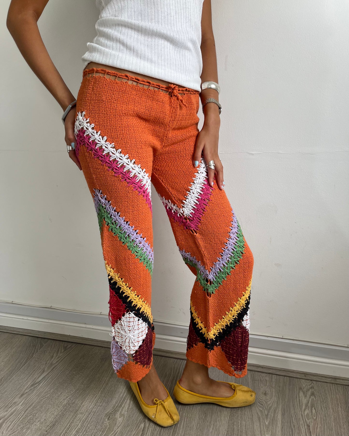 crochet trousers, M