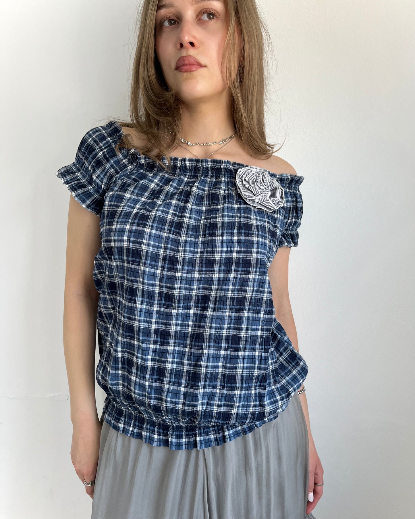 off the shoulder top, S