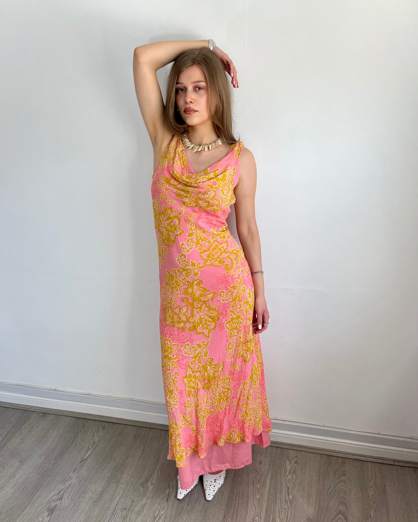 cowl neck dress, S