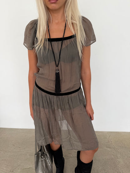 silk dress