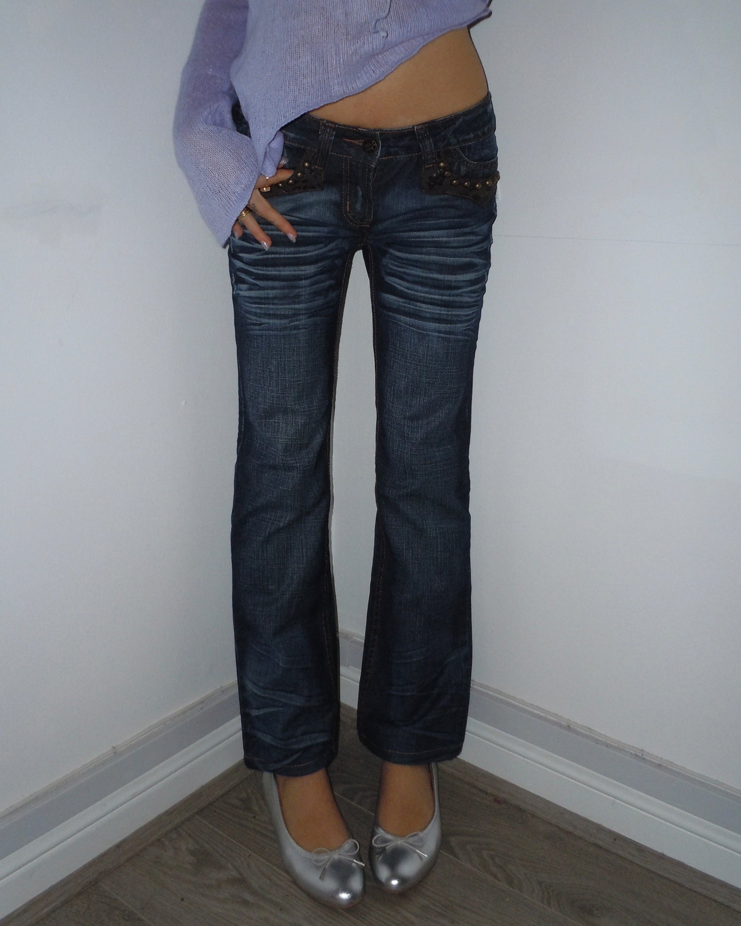 low waisted jeans, S