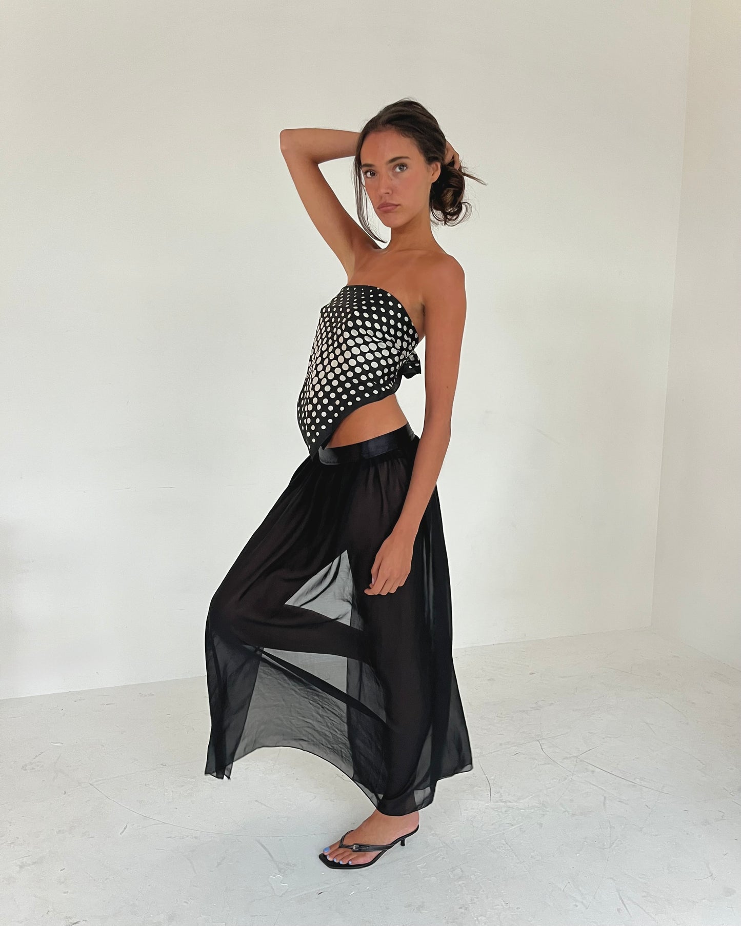 sheer skirt, S