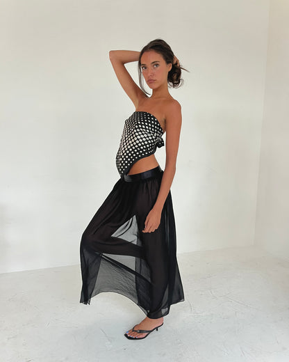 sheer skirt, S